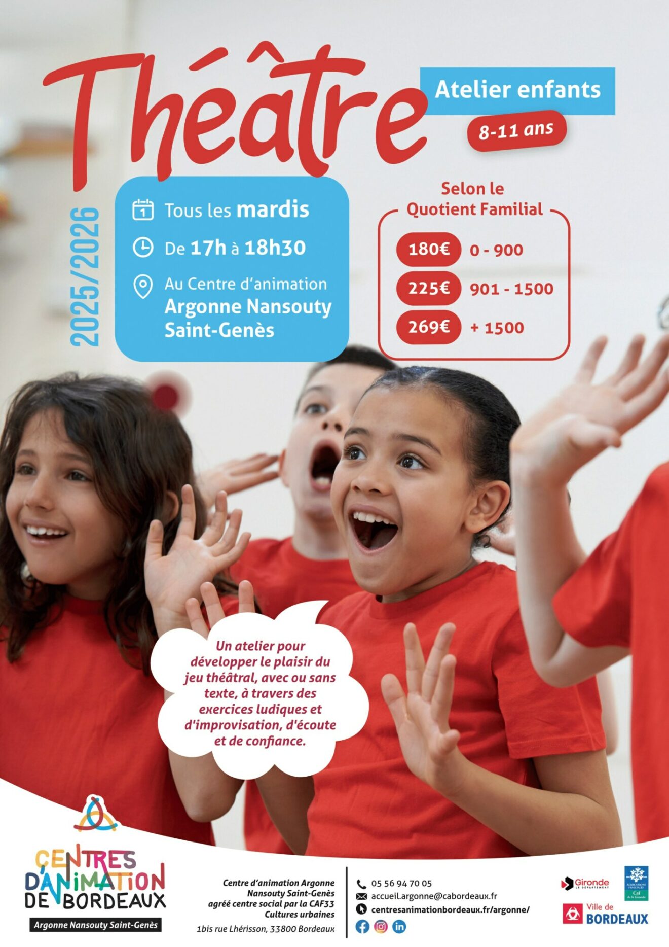 Atelier Théâtre enfants 2024 - 2025