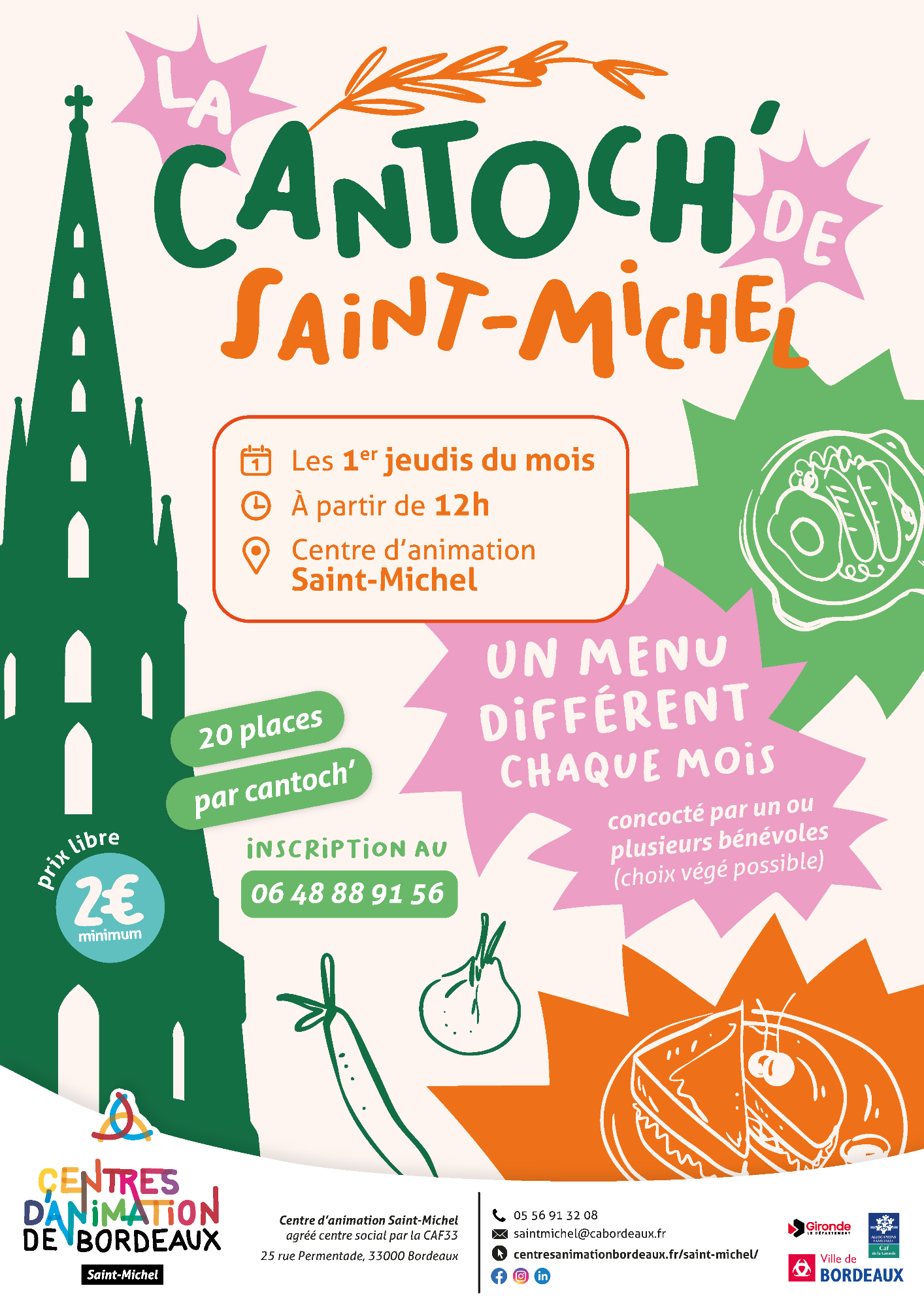 Nouveauté : la cantoch' de Saint Mich'